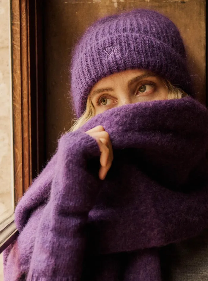 Petite Mendigote Jackets and Coats Aimy Mittens Purple 8211 Women