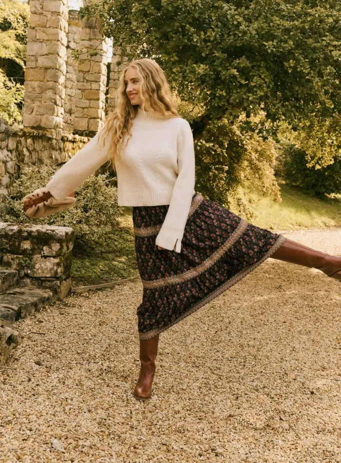 Petite Mendigote Skirts and Shorts Fw24 Jupe Midi Joseline Indian Asphalt 8211 Women