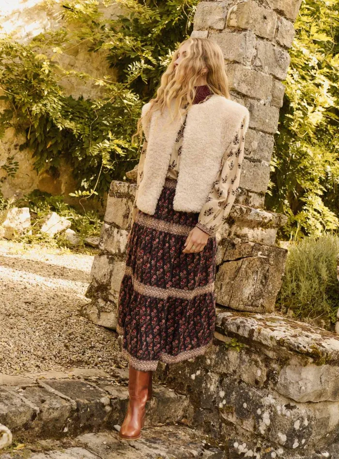 Petite Mendigote Skirts and Shorts Fw24 Jupe Midi Joseline Indian Asphalt 8211 Women