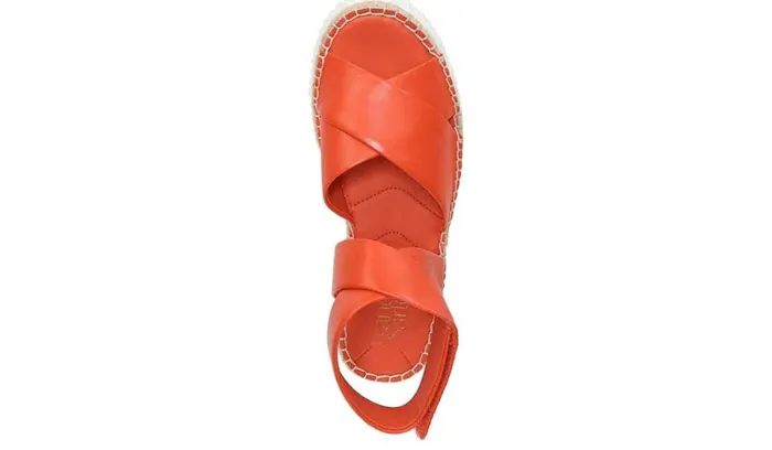Platform Women Franco Sarto Franco Brock Platform Sandal Tangerine Leather