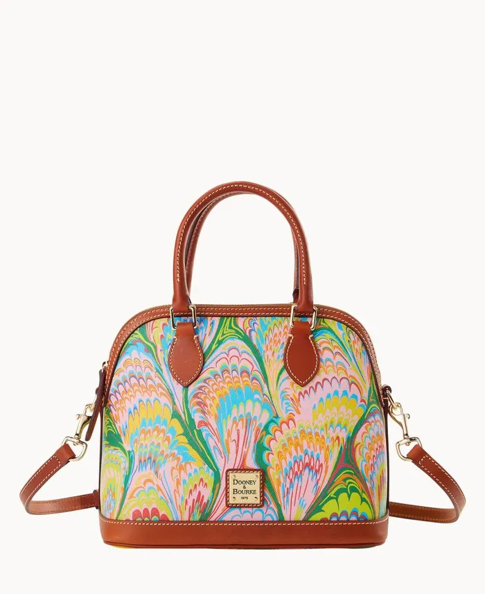 Plumes Satchel Pink Woman Dooney and Bourke Satchels