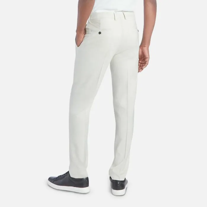 Premium Stretch Twill Slim Fit Flex Waistband Flat Front Dress Pant Natural Men Kenneth Cole Bottoms