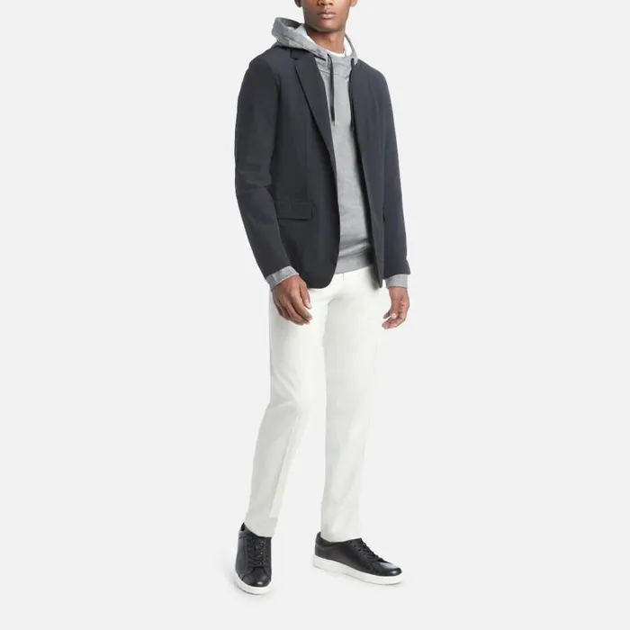 Premium Stretch Twill Slim Fit Flex Waistband Flat Front Dress Pant Natural Men Kenneth Cole Bottoms