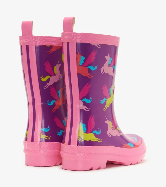 Pretty Unicorn Shiny Kids Rain Boots Hatley
