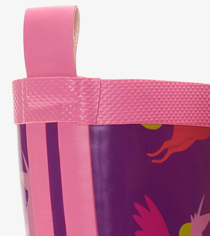 Pretty Unicorn Shiny Kids Rain Boots Hatley