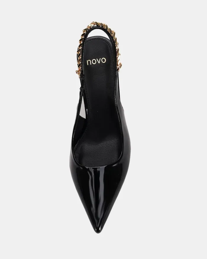 Pumps NOVO Shoes Women ZATHY Black Patent Pumps