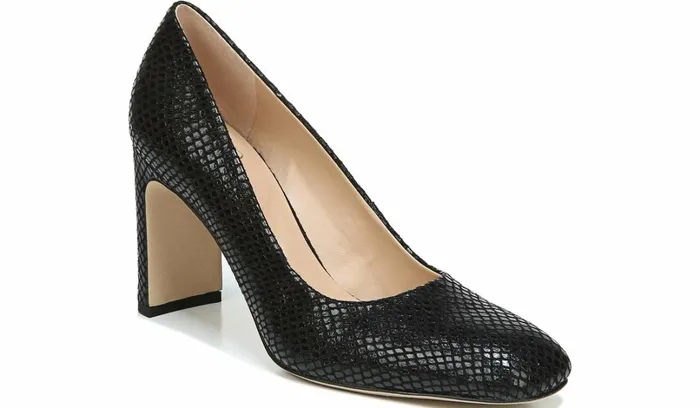 Pumps Women Franco Sarto Franco Gianna Pump Black Snake Print Fabric