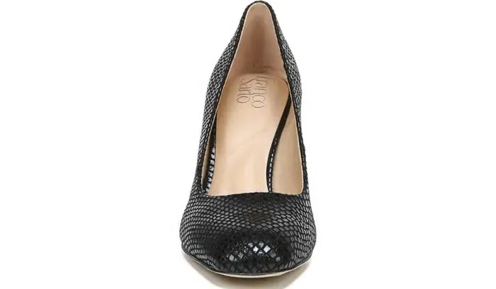 Pumps Women Franco Sarto Franco Gianna Pump Black Snake Print Fabric