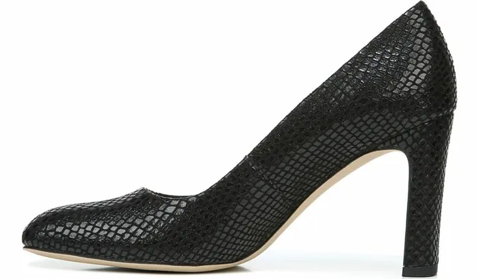 Pumps Women Franco Sarto Franco Gianna Pump Black Snake Print Fabric