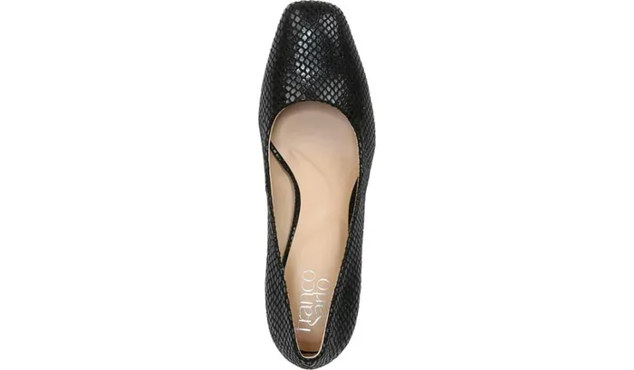 Pumps Women Franco Sarto Franco Gianna Pump Black Snake Print Fabric