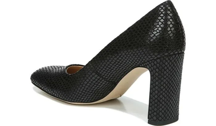 Pumps Women Franco Sarto Franco Gianna Pump Black Snake Print Fabric