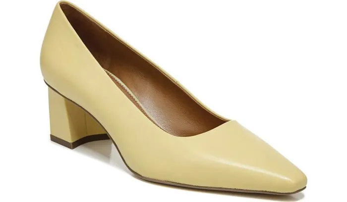 Pumps Women Franco Sarto Sarto Regal Pump Light Yellow Leather