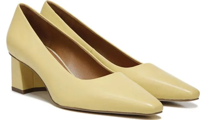 Pumps Women Franco Sarto Sarto Regal Pump Light Yellow Leather