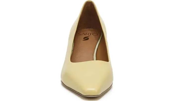 Pumps Women Franco Sarto Sarto Regal Pump Light Yellow Leather