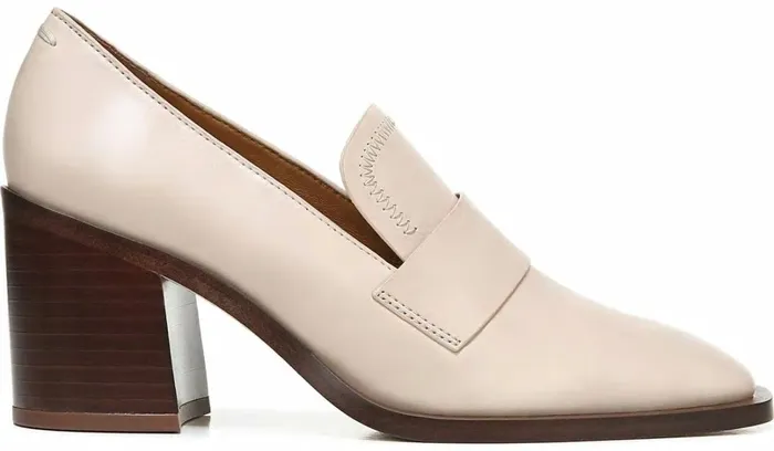Pumps Women Franco Sarto Sarto Renato Block Heel Pump Bone Leather
