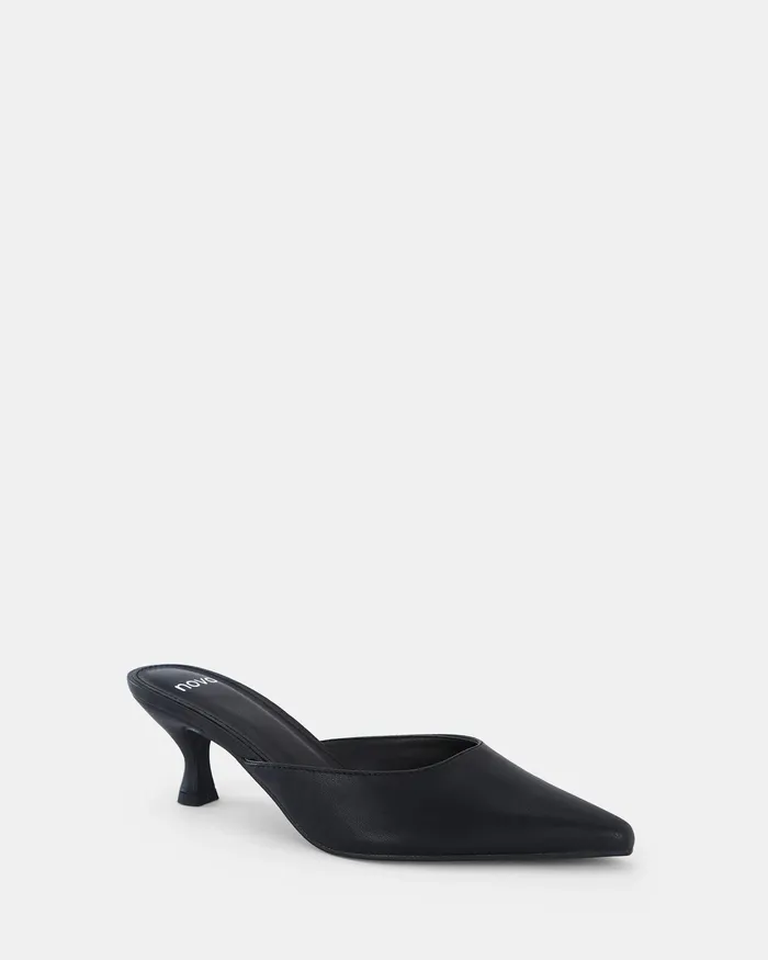 Pumps Women NOVO Shoes IMASHI BLACK Kitten Heels