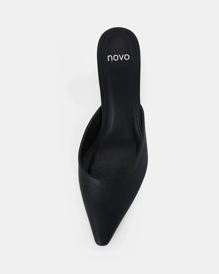 Pumps Women NOVO Shoes IMASHI BLACK Kitten Heels