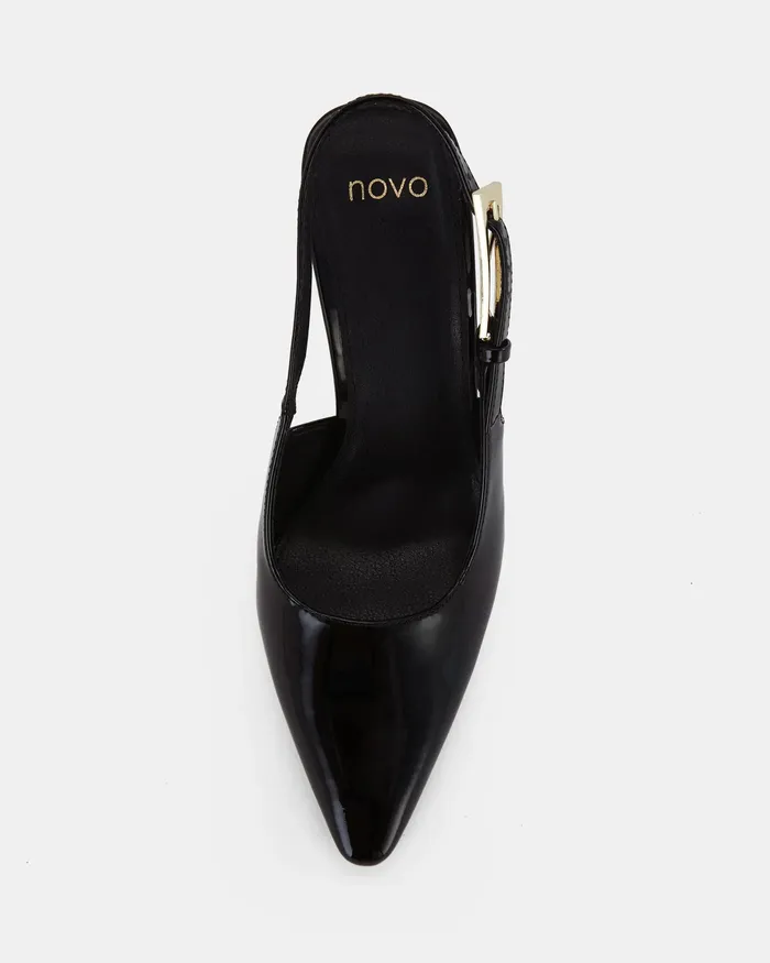 Pumps ZOOMING BLACK High Heels NOVO Shoes Women