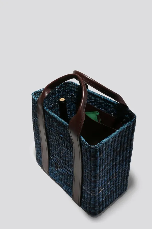 Rachel Comey Bags Women Straw Picnic Tote Blue Multi Rachel Comey Bags Women Straw Picnic Tote Blue Multi