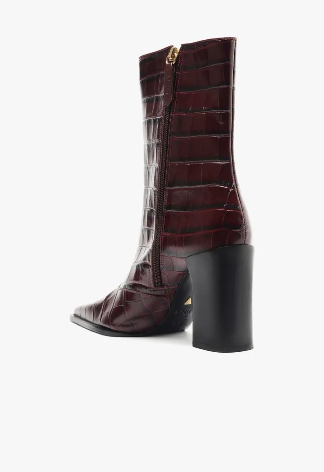 Raffaela Bootie Cherry Wine Women Schutz Shoes Booties Raffaela Bootie Cherry Wine Women Schutz Shoes Booties
