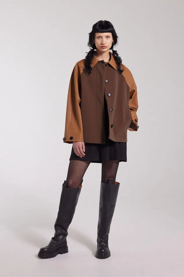 Raincoats Women Stutterheim Bandhagen Raincoat Cognac