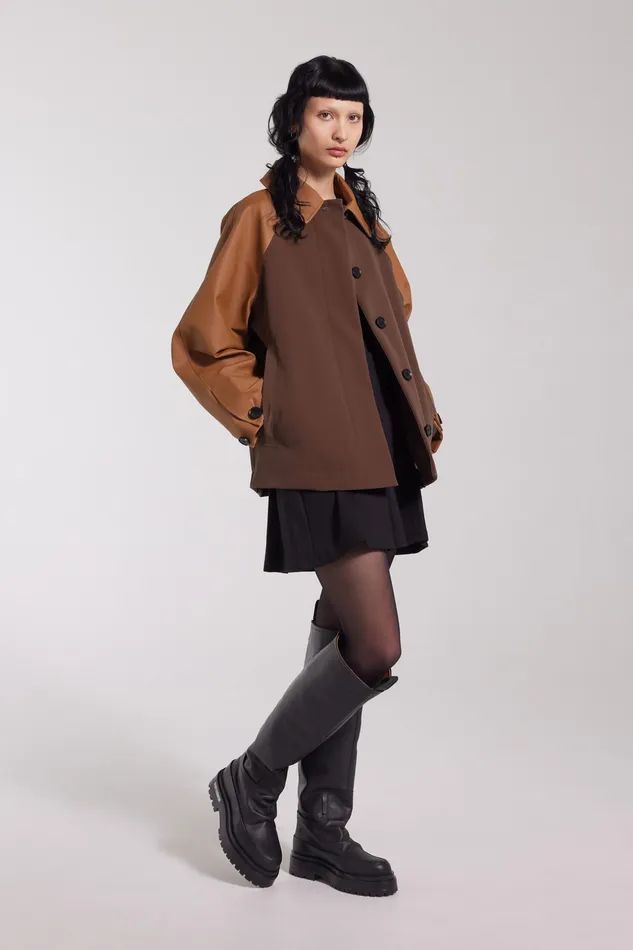 Raincoats Women Stutterheim Bandhagen Raincoat Cognac