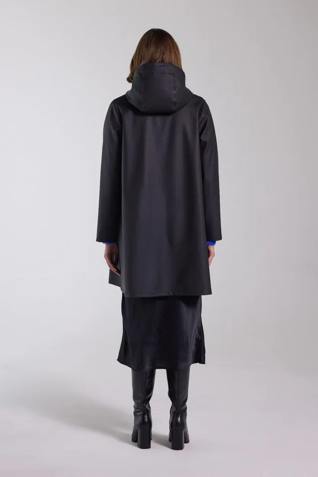 Raincoats Women Stutterheim Black Raincoat For Women 8211 Mosebacke
