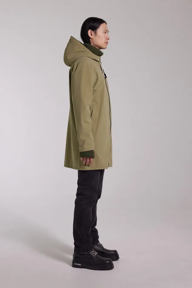 Raincoats Women Stutterheim Stockholm Lightweight Zip Matte Raincoat Aloe