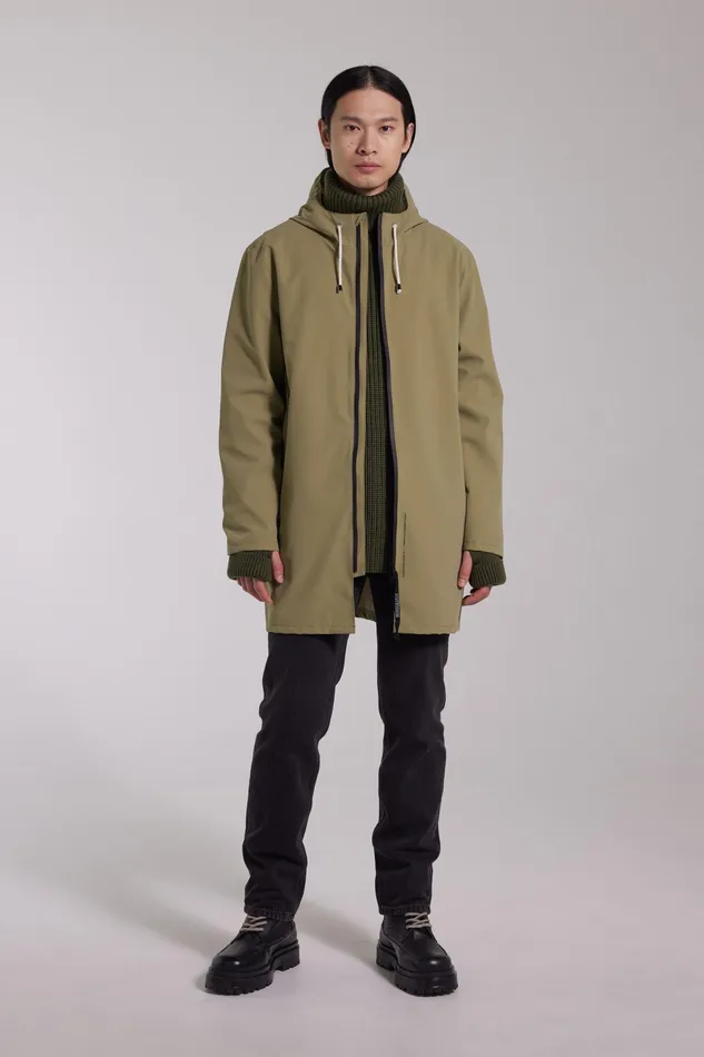 Raincoats Women Stutterheim Stockholm Lightweight Zip Matte Raincoat Aloe
