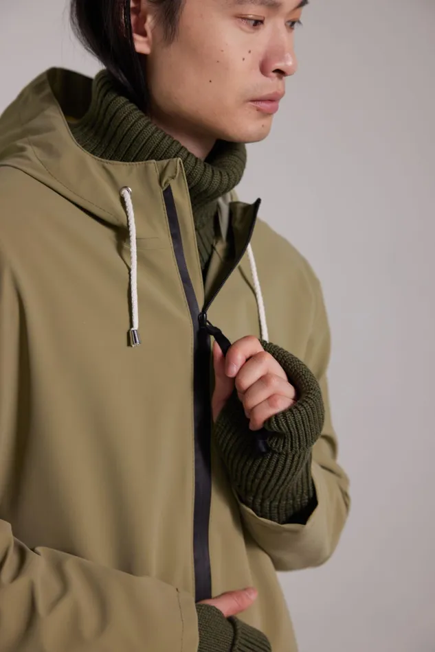 Raincoats Women Stutterheim Stockholm Lightweight Zip Matte Raincoat Aloe