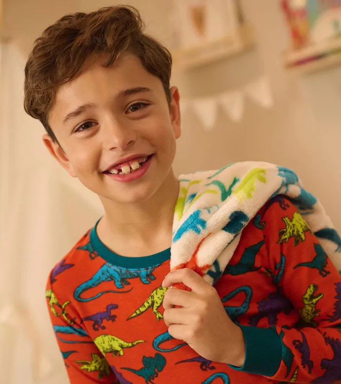 Real Dinosaurs Kids Organic Cotton Pajama Set Hatley