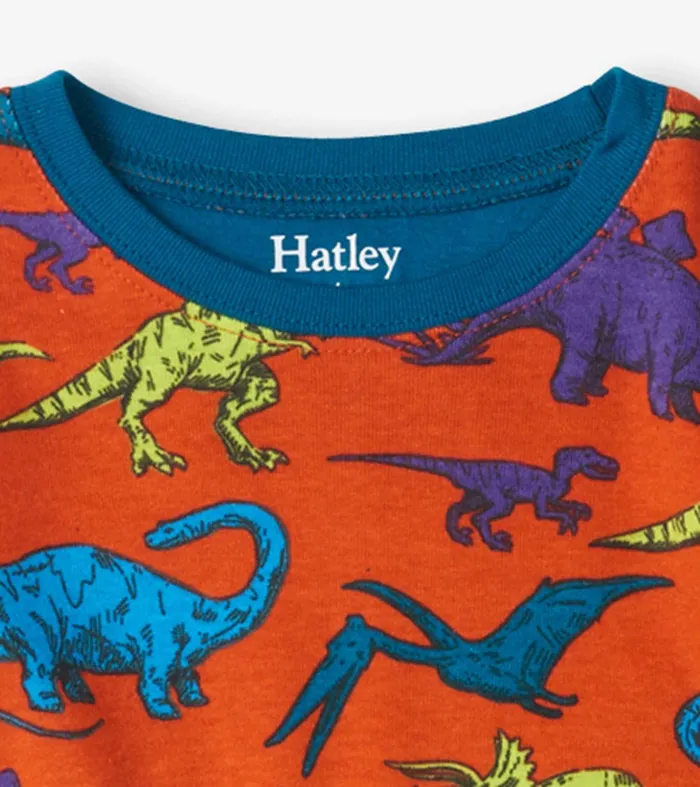 Real Dinosaurs Kids Organic Cotton Pajama Set Hatley