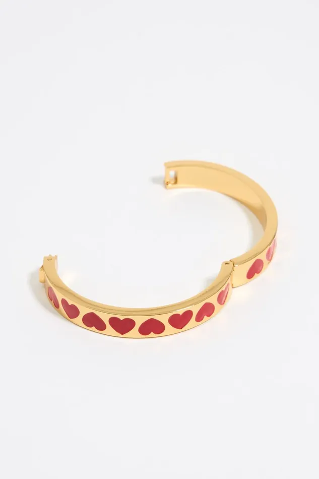 Red Enamel Hearts Bracelet Red Women Bimba Y Lola Bracelets Red Enamel Hearts Bracelet Red Women Bimba Y Lola Bracelets