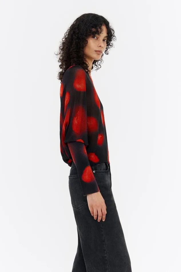 Red Plumas Jumper Plumas Red Women Bimba Y Lola Knitwear Red Plumas Jumper Plumas Red Women Bimba Y Lola Knitwear