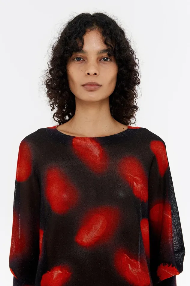 Red Plumas Jumper Plumas Red Women Bimba Y Lola Knitwear Red Plumas Jumper Plumas Red Women Bimba Y Lola Knitwear