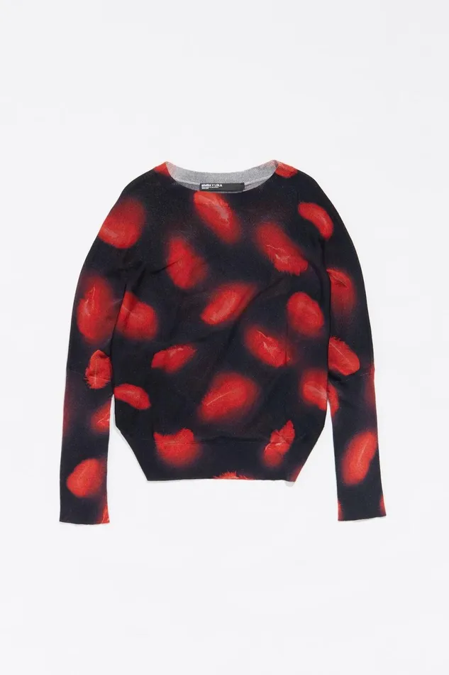 Red Plumas Jumper Plumas Red Women Bimba Y Lola Knitwear Red Plumas Jumper Plumas Red Women Bimba Y Lola Knitwear