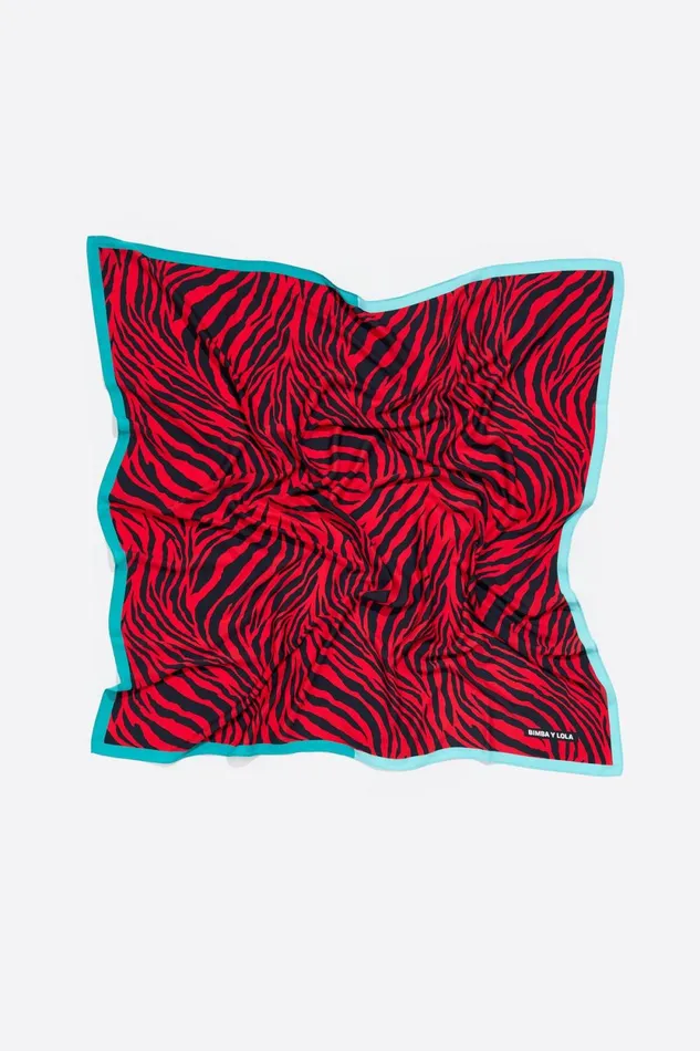 Red Zebra Scarf Red Women Bimba Y Lola Scarves Red Zebra Scarf Red Women Bimba Y Lola Scarves