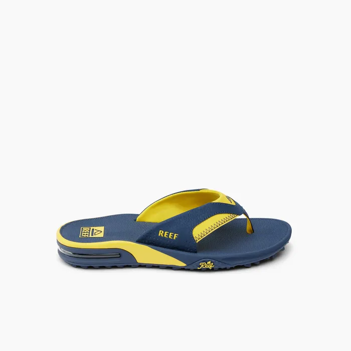 Reef Sandals Fanning Pregame Navyyellow 8211 Men