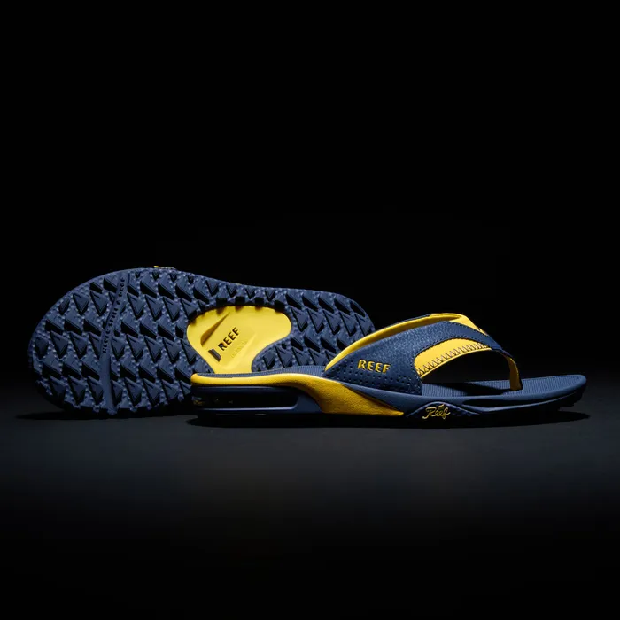 Reef Sandals Fanning Pregame Navyyellow 8211 Men Reef Sandals Fanning Pregame Navyyellow 8211 Men
