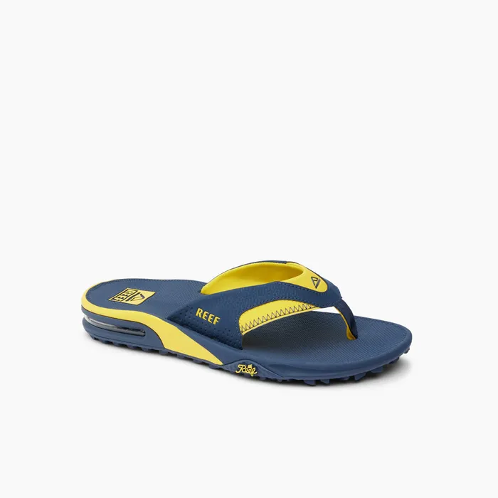 Reef Sandals Fanning Pregame Navyyellow 8211 Men Reef Sandals Fanning Pregame Navyyellow 8211 Men