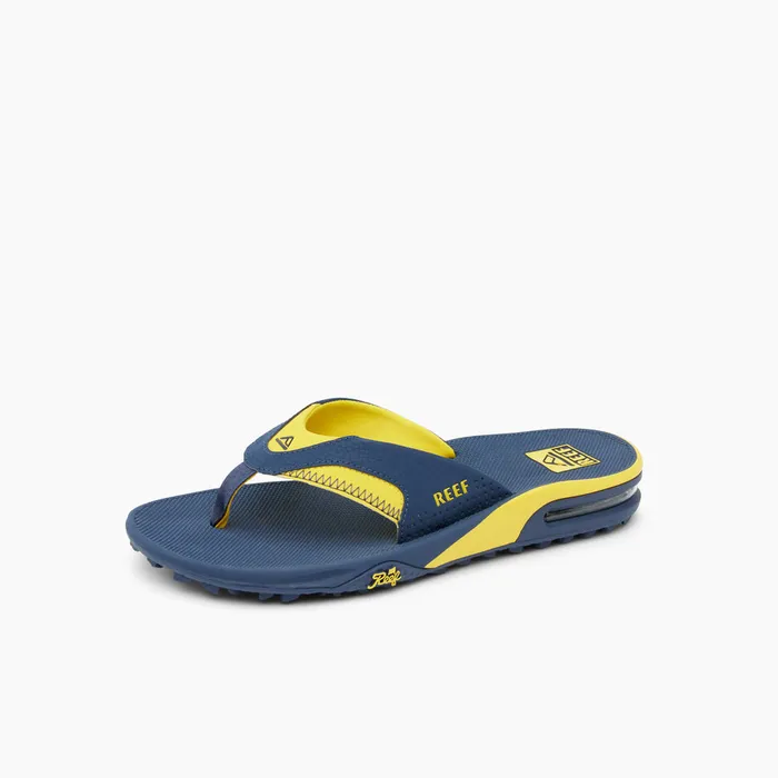 Reef Sandals Fanning Pregame Navyyellow 8211 Men Reef Sandals Fanning Pregame Navyyellow 8211 Men