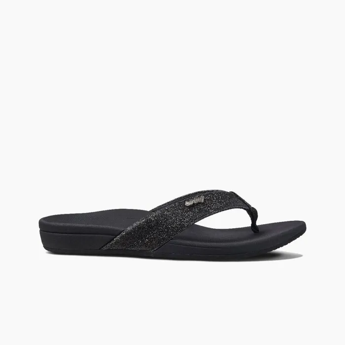 Reef Sandals OrthoSpring Blackblack Glitter 8211 Women