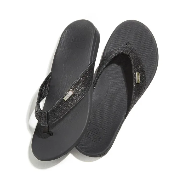 Reef Sandals OrthoSpring Blackblack Glitter 8211 Women Reef Sandals OrthoSpring Blackblack Glitter 8211 Women