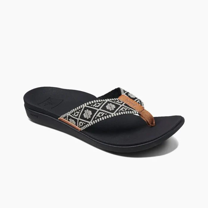 Reef Sandals Ortho Woven Blackwhite 8211 Women Reef Sandals Ortho Woven Blackwhite 8211 Women
