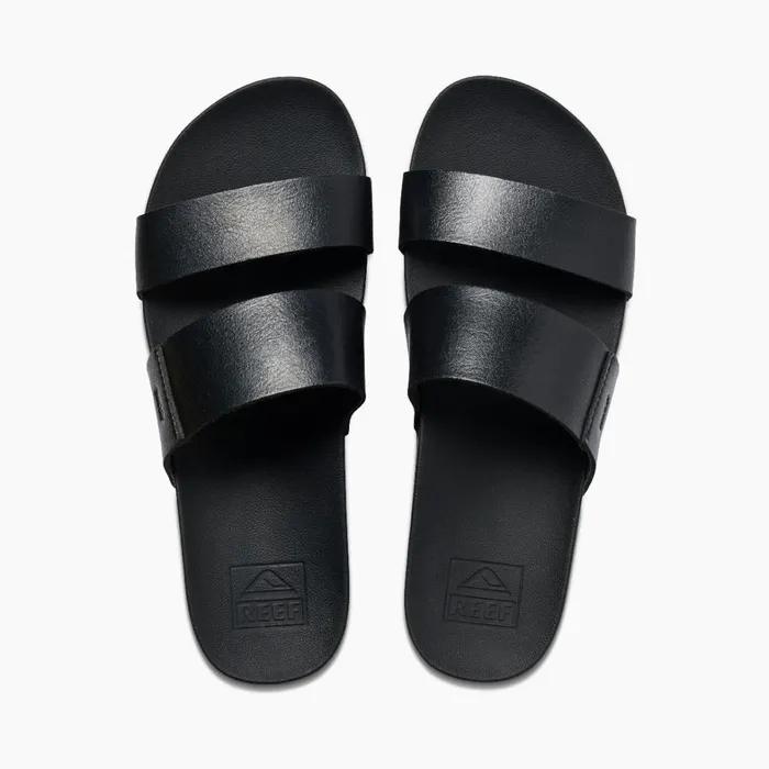 Reef Slides Cushion Vista Hi Blackblack 8211 Women Reef Slides Cushion Vista Hi Blackblack 8211 Women