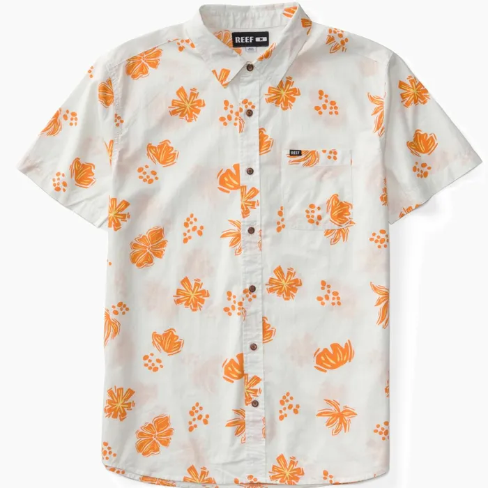 Reef TShirts and Shirts Lawson Short Sleeve Shirt Bright White 8211 Men Reef TShirts and Shirts Lawson Short Sleeve Shirt Bright White 8211 Men