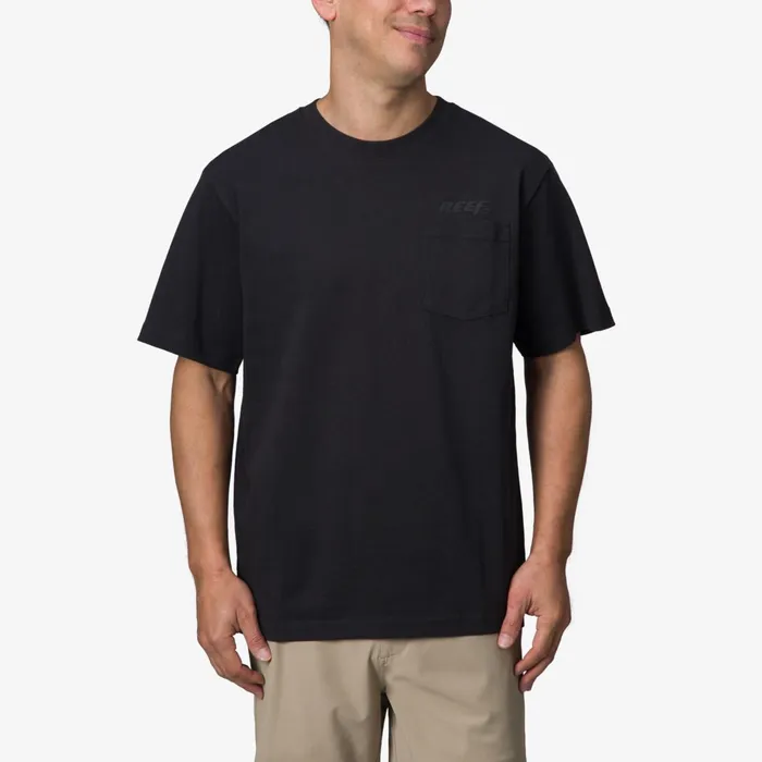Reef TShirts and Shirts Speed Pocket Short Sleeve Tee Caviar 8211 Men