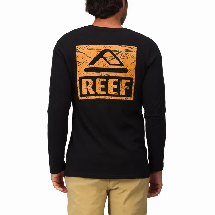 Reef TShirts and Shirts Wellie 24 Long Sleeve Tee Black 8211 Men