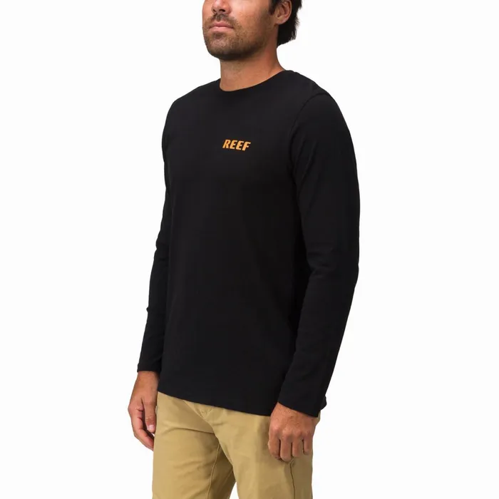 Reef TShirts and Shirts Wellie 24 Long Sleeve Tee Black 8211 Men