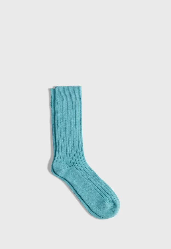Ribbed Sport Crew Sock Black Mens Socks Paulstuart